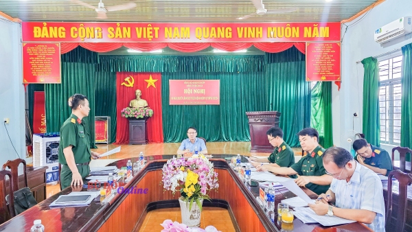 Đảng ủy quân sự huyện triển khai kế hoạch nhiệm vụ tháng 5/2024