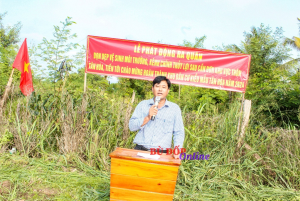 Bù Đốp, Tân Tiến ra quân khơi thông 3km tuyên kênh thủy lợi sau cần đơn