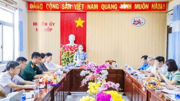 Bù Đốp: họp Tiểu ban văn kiện Đại hội Đảng bộ huyện nhiệm kỳ 2025-2030