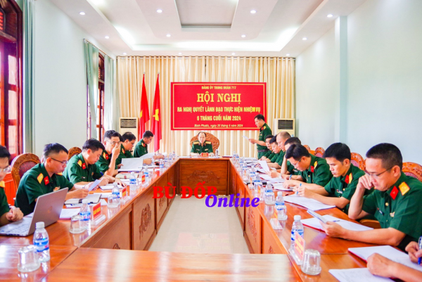 Trung đoàn 717 ra nghị quyết lãnh đạo thực hiện nhiệm vụ 6 tháng cuối năm 2024