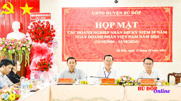 Bù Đốp: gặp mặt doanh nghiệp nhân ngày doanh nhân Việt Nam 13-10