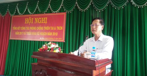 Chủ tịch UBND huyện Đoàn Văn Thảo phát biểu chỉ đạo Hội nghị